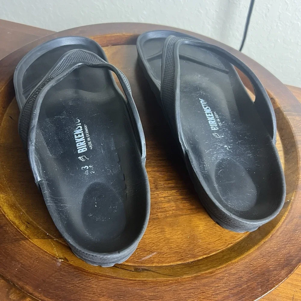 Birkenstock Honolulu EVA Men Black Thong Sandals Flip Flops GorpCore Germany 43‎